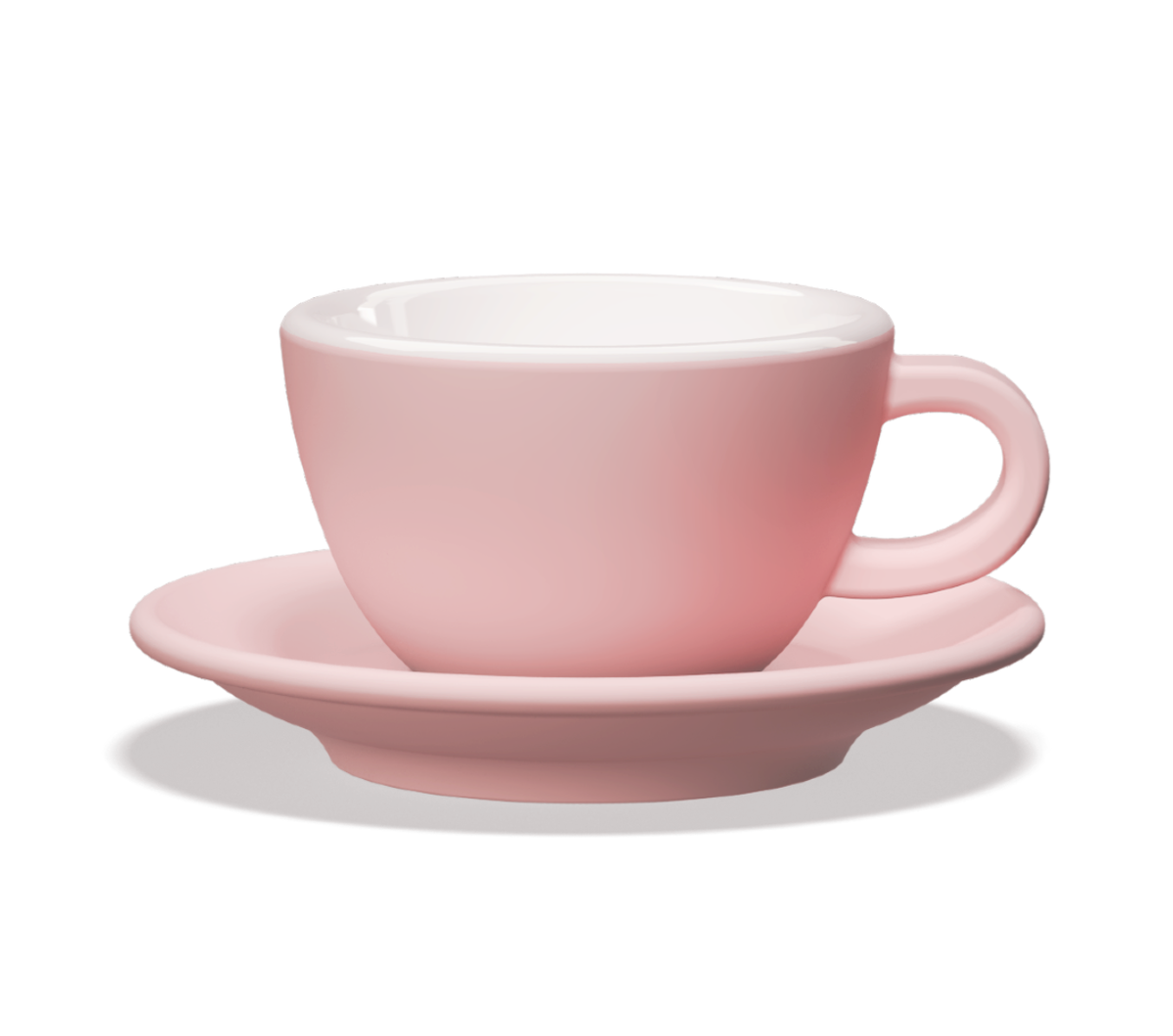 "TULIPANO" 210ml Cappuccino Cups - pink matte